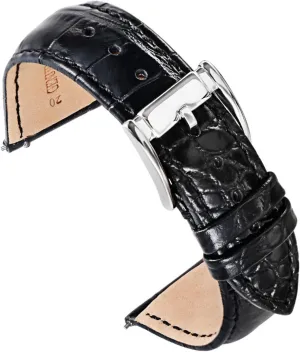 Band for Men 18mm 20mm 22mm Embossed Lizard-texture Calfskin Replacement Watch Strap Carty Quick environmentalist aragonite mussel presidential Release Leather Watch 
