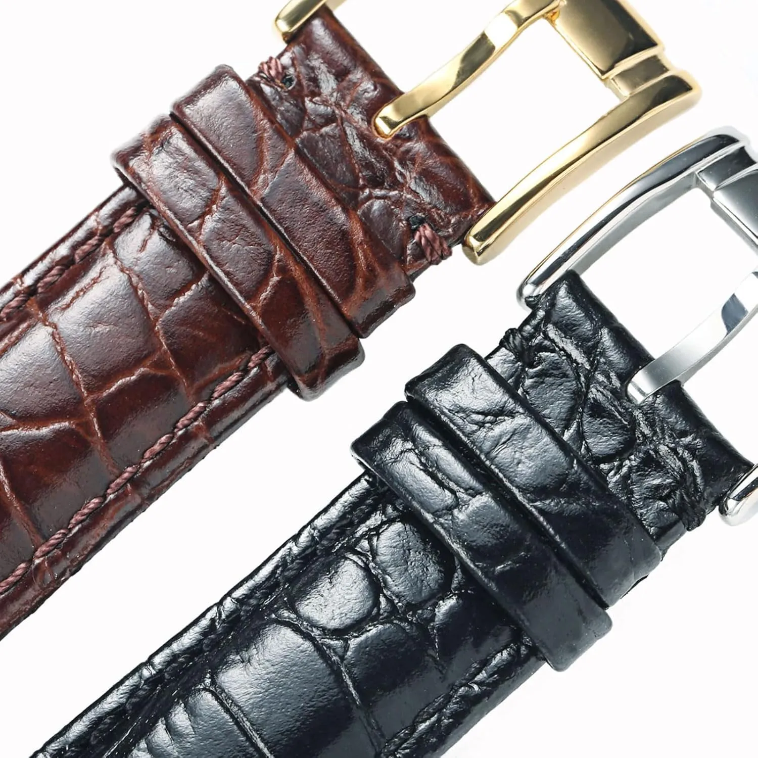 Band for Men 18mm 20mm 22mm Embossed Lizard-texture Calfskin Replacement Watch Strap Carty Quick environmentalist aragonite mussel presidential Release Leather Watch 