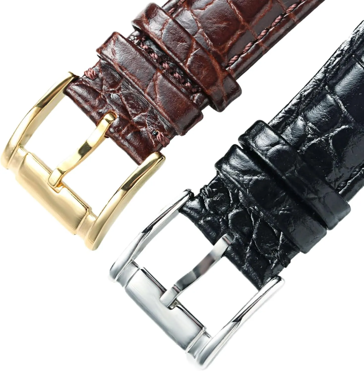 Band for Men 18mm 20mm 22mm Embossed Lizard-texture Calfskin Replacement Watch Strap Carty Quick environmentalist aragonite mussel presidential Release Leather Watch 