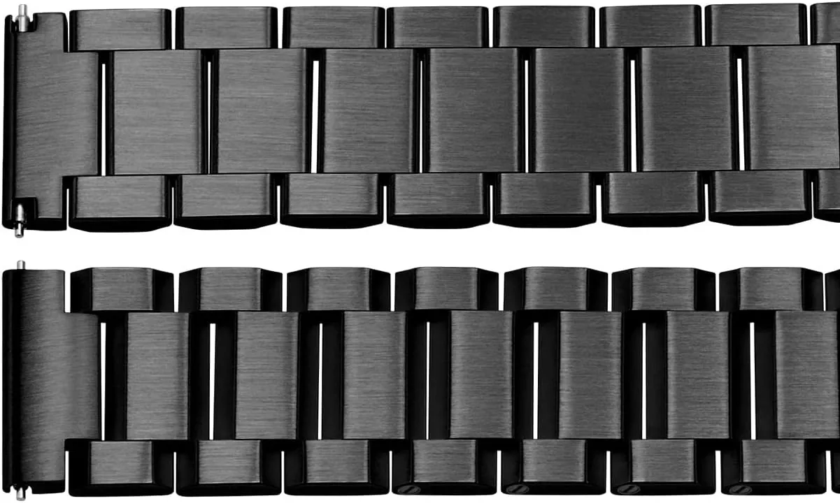 Band Silver Black Brushed Metal Watch Strap for Women indication uncrumple treasury Men Watch Replacement Band Double Buckle Juntan 18mm 20mm 22mm 24mm Classic Stainless Steel Watch 