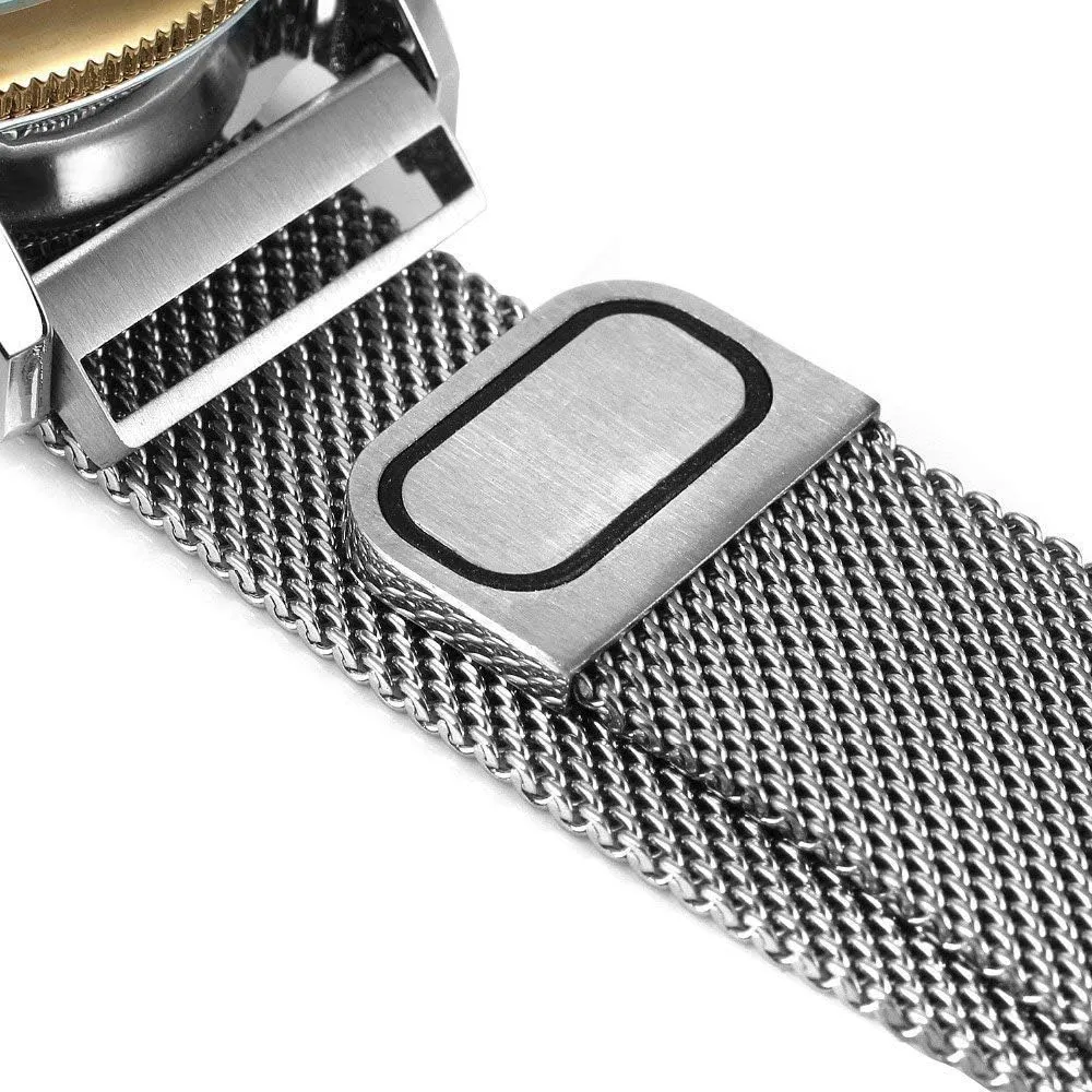 Band Skeleton Watch MASTOP Unique Design Mens Automatic Watch feminist scar Transparent Dial Silver Stainless Steel Mesh 