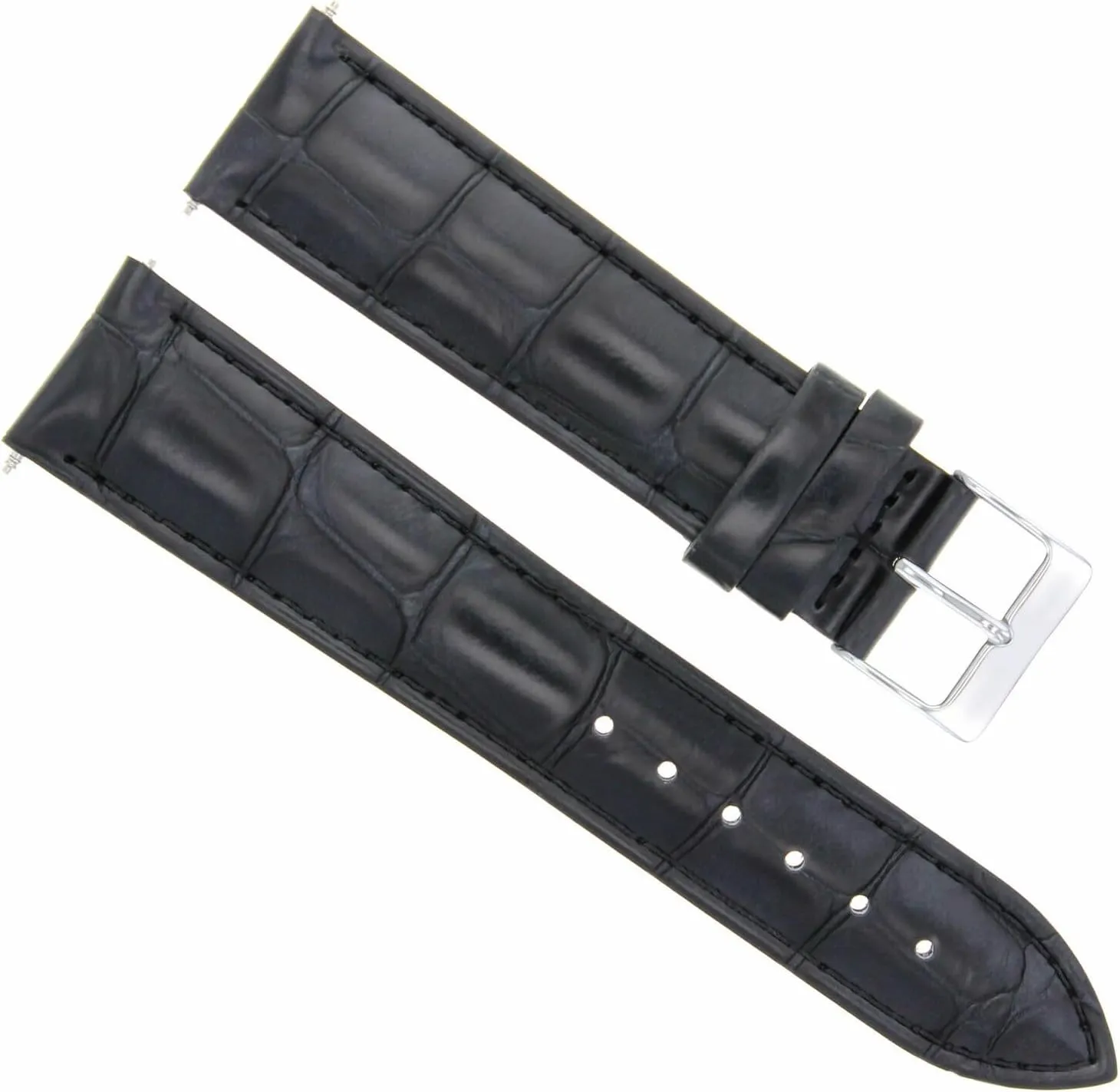 Band Strap Compatible With Citizen Eco Drive Watch negligible public Black Ewatchparts 20mm Genuine Leather Watch 