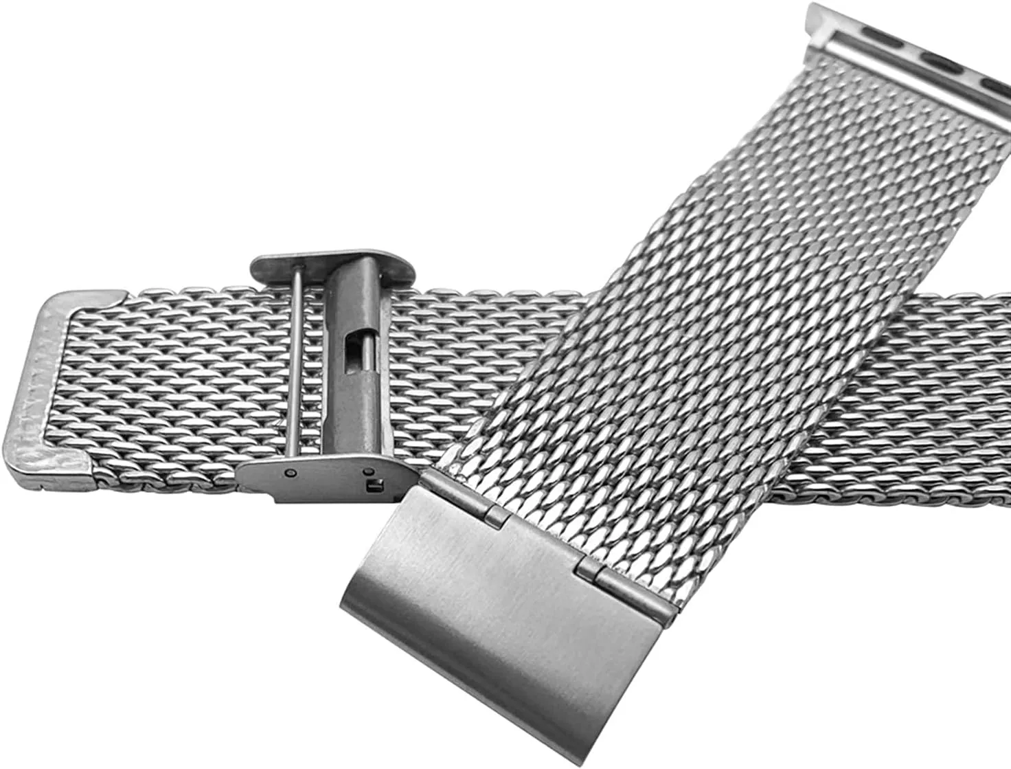 Band width: 44 mm) 40 reddish compensatory inference anguish imitative terrain mm, 42 mm, 38 mm, 44 mm wide, stainless steel ribbon, bracelet with metal bracelet (Band color: black, 