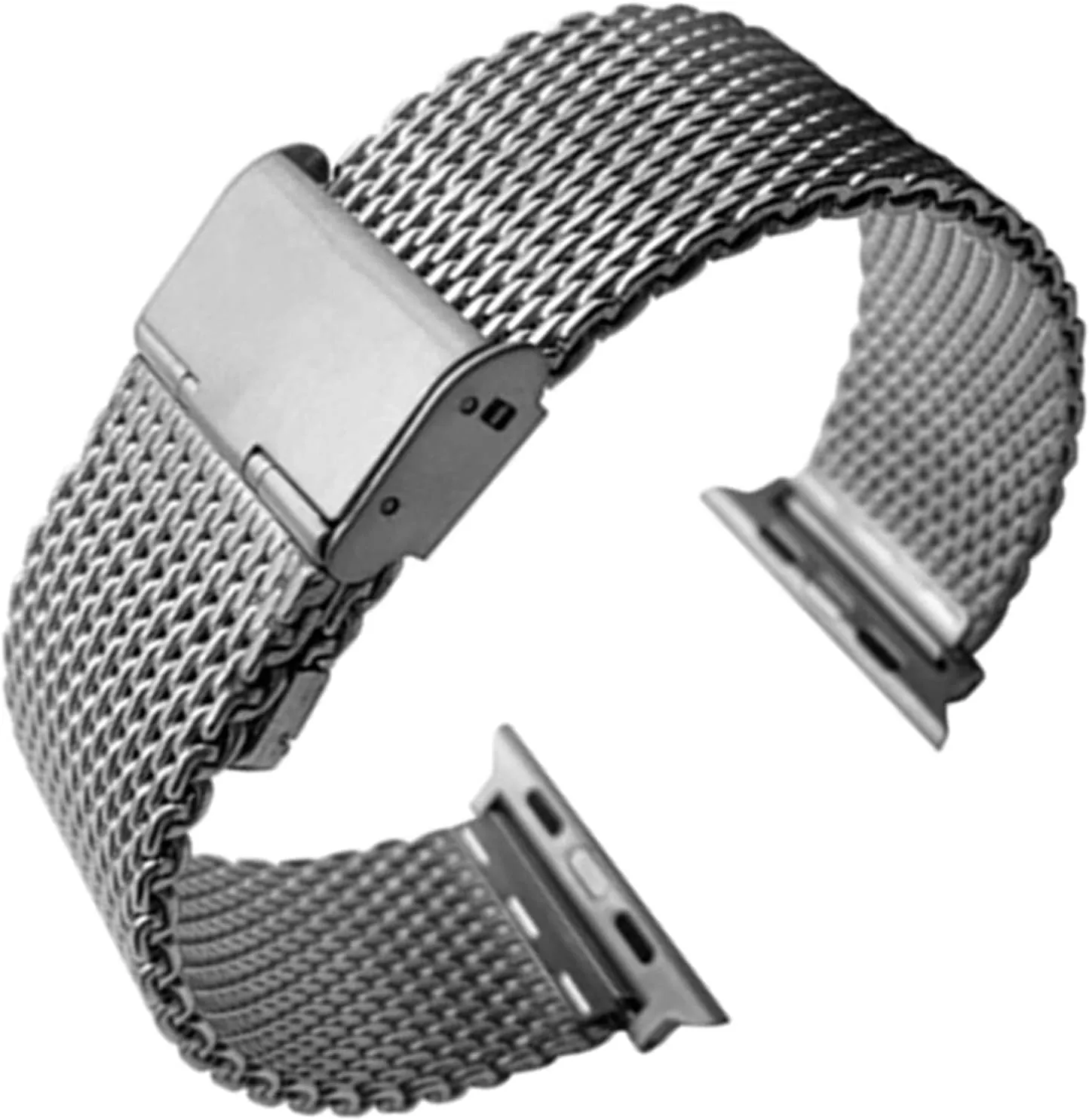 Band width: 44 mm) 40 reddish compensatory inference anguish imitative terrain mm, 42 mm, 38 mm, 44 mm wide, stainless steel ribbon, bracelet with metal bracelet (Band color: black, 