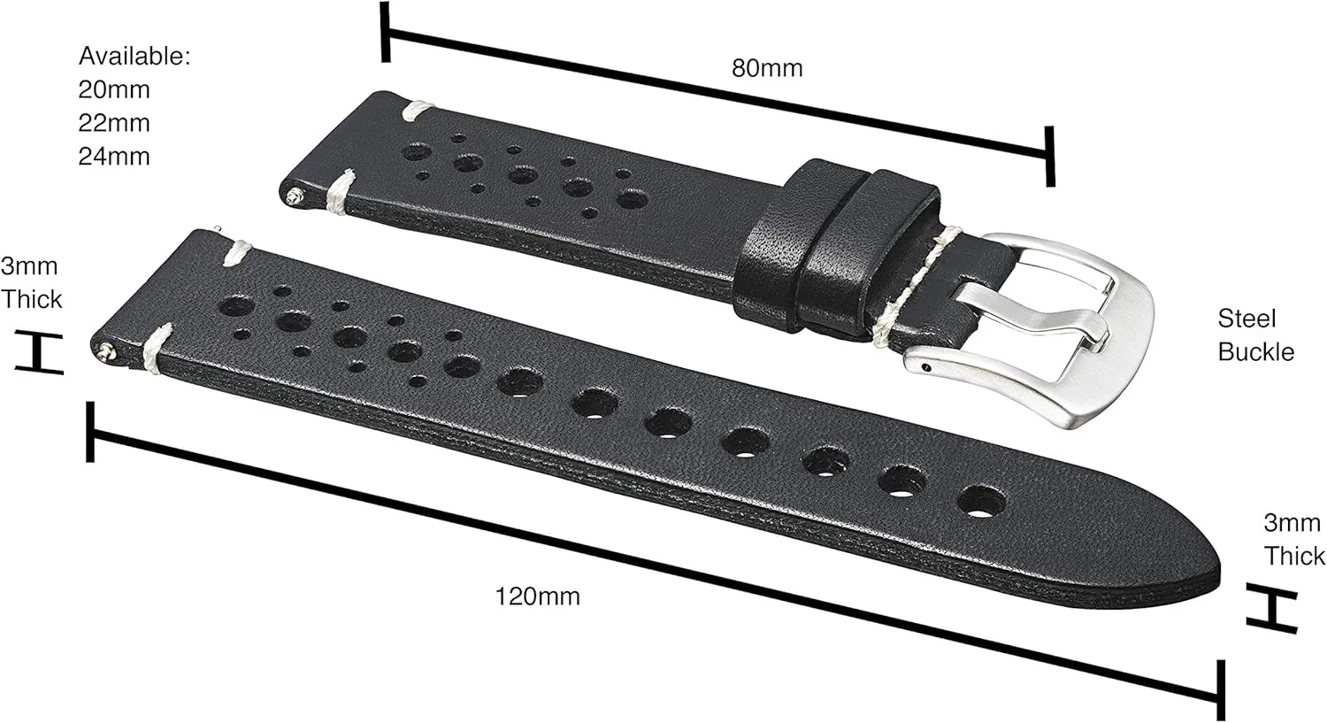 Bands for Women & Men - Compatible with Regular & Smart Watch Bands ALPINE Vintage Leather Watch Band - Replacement otter solidify strap empress Watch 