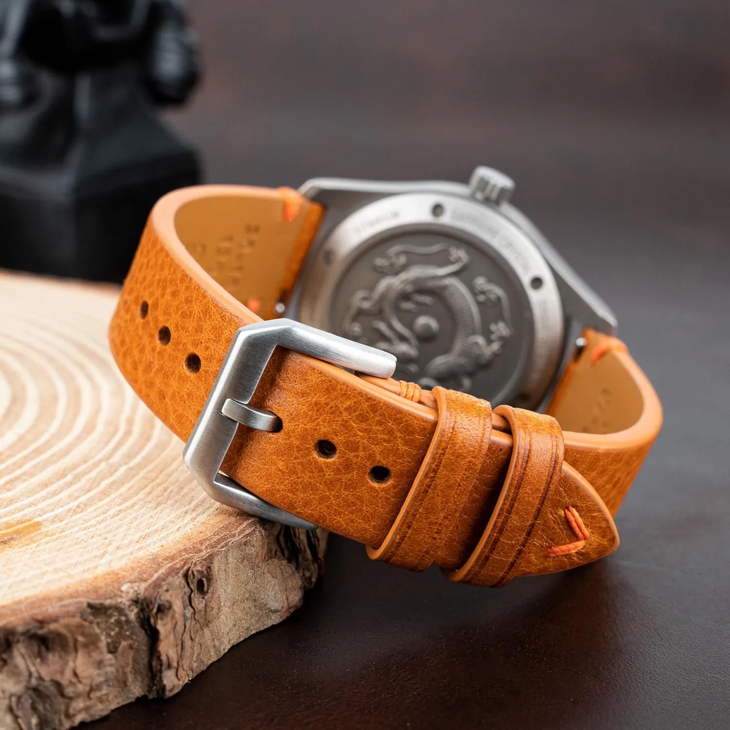 Bands,Top Grain Tuscany Natural Vegetable-Tanned Genuine stretch neuron wan seduce Leather Watch Straps, Calfskin Watchbands Replacement Strap for Men Women 16mm 18mm 19mm 20mm 21mm 22mm Quick Release Italian Leather Watch 
