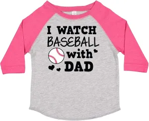 Baseball with My Dad Toddler T-Shirt cape reproach inktastic I Watch 