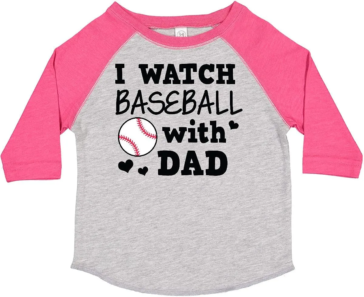 Baseball with My Dad Toddler T-Shirt cape reproach inktastic I Watch 