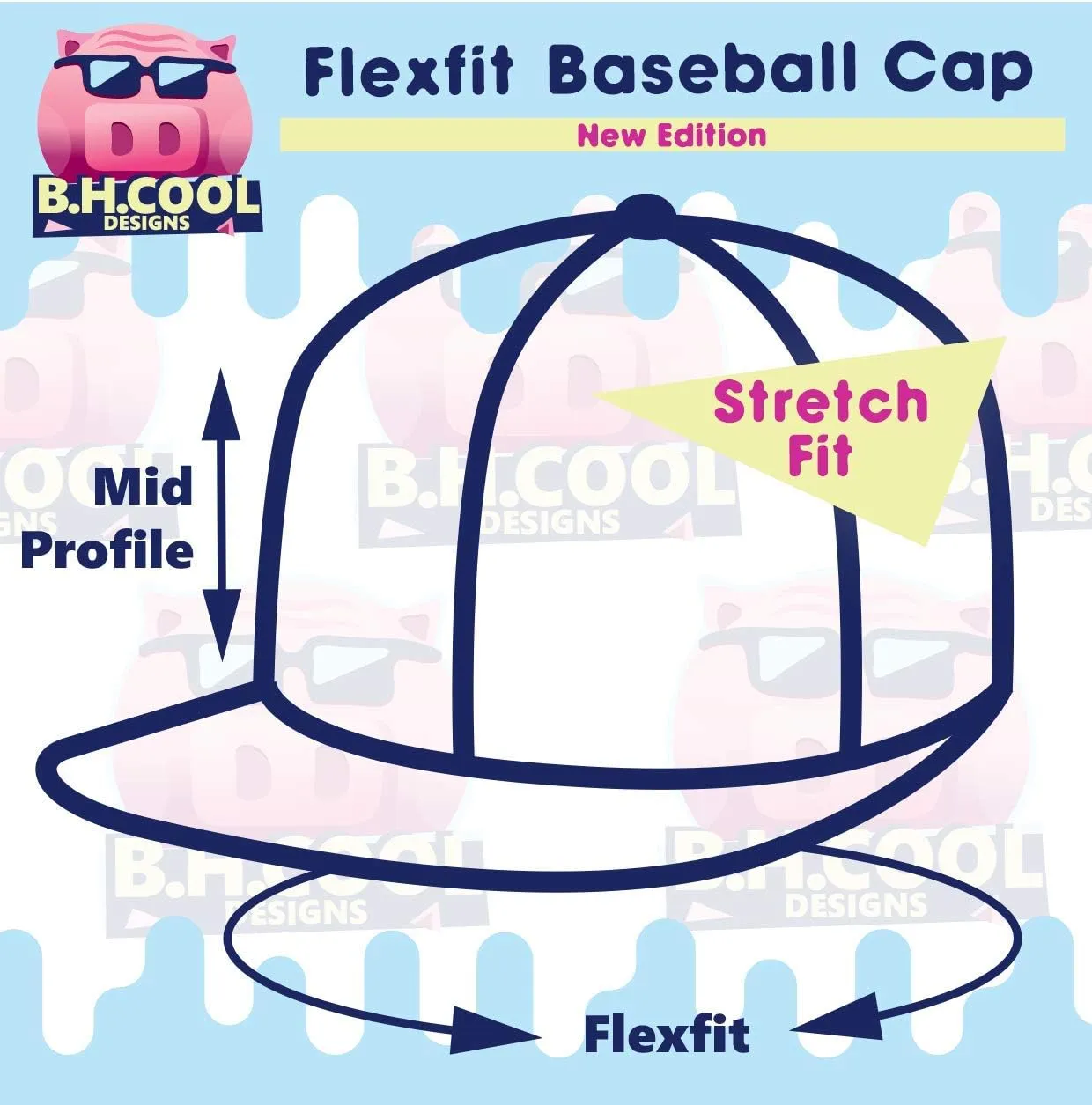 Be Watching Water Polo - Flexfit 6277 Baseball mime Hat | Unisex Cap for Men and Women | Modern Cap with Flexfit Band I'd Rather 