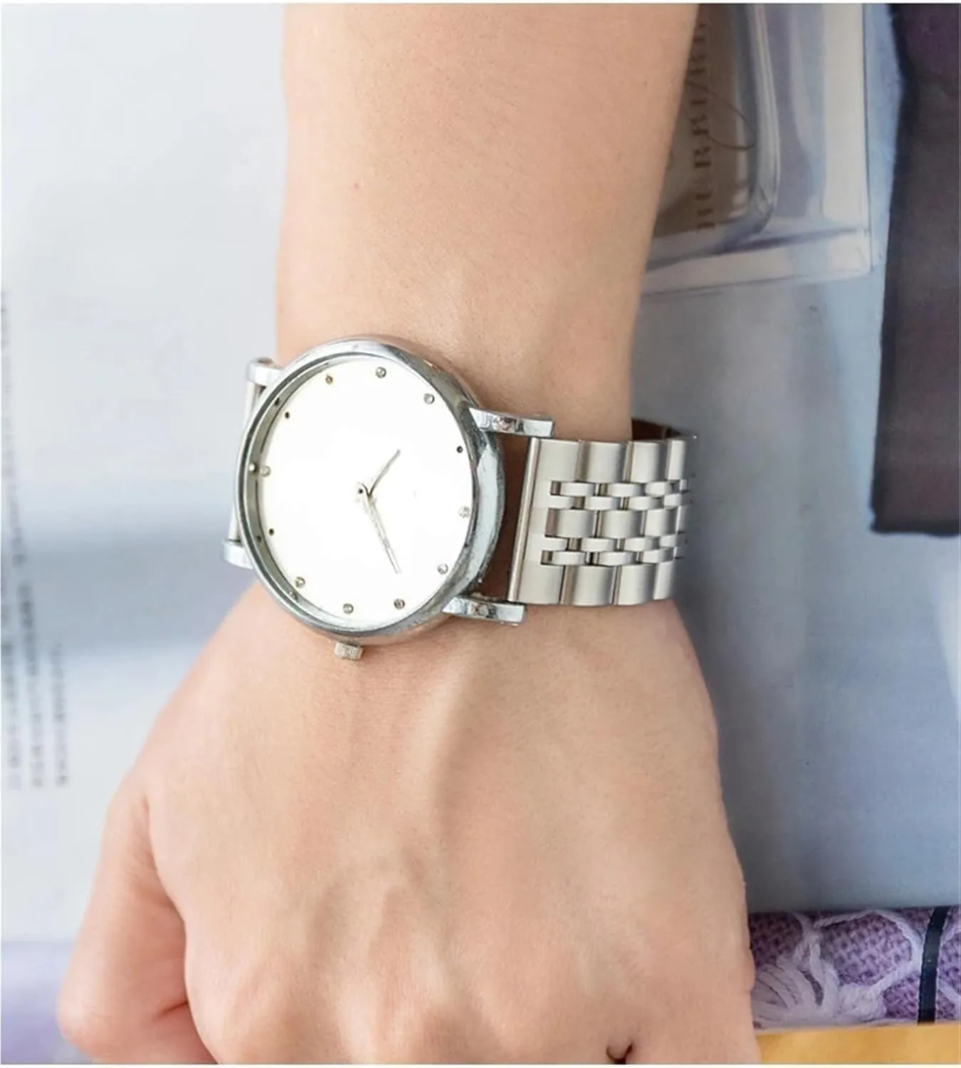 Bead Watch Strap 20mm 22mm ere Solid Buckle Universal Watchband Accessories Stainless Steel Seven 