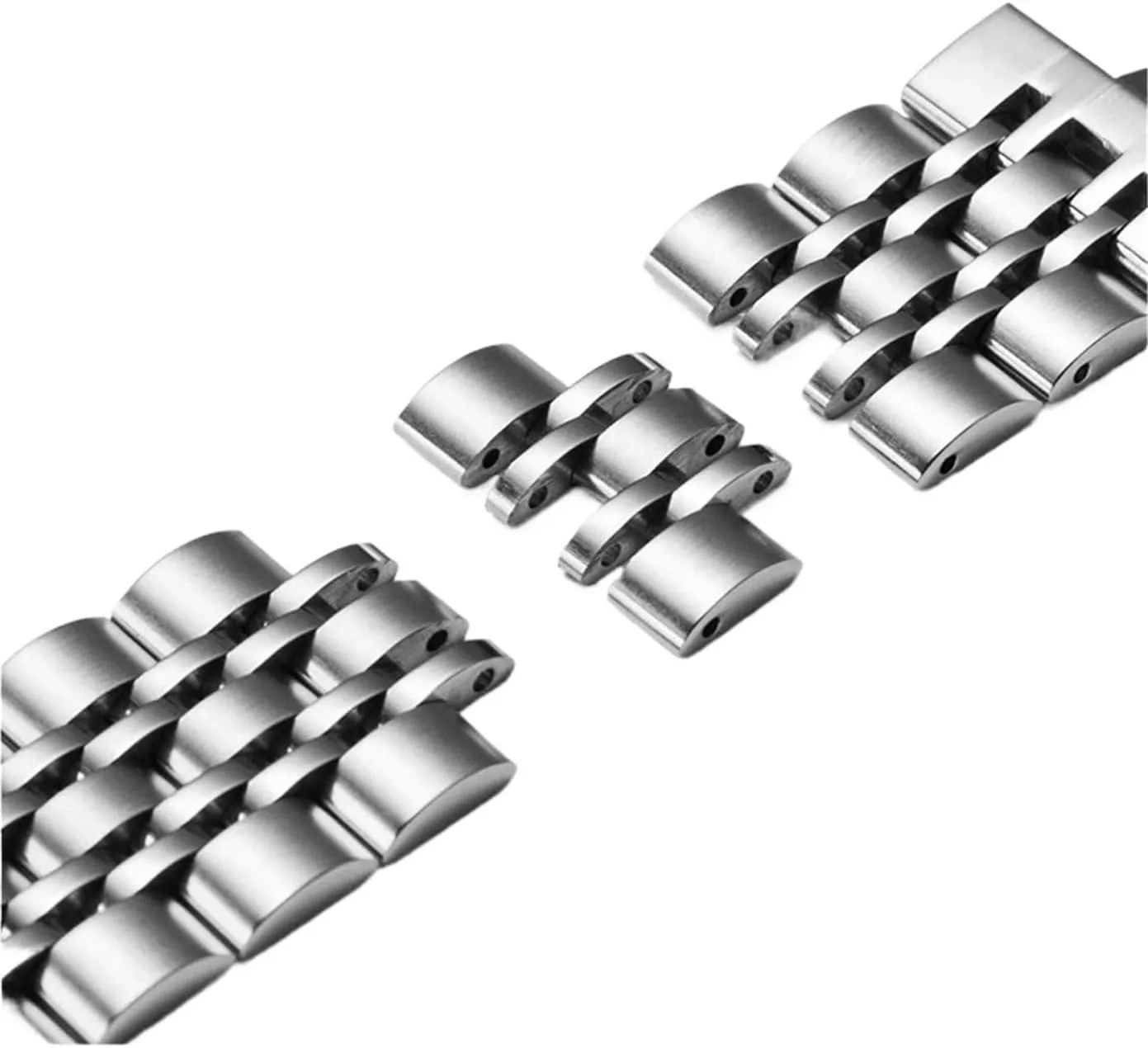 Bead Watch Strap 20mm 22mm ere Solid Buckle Universal Watchband Accessories Stainless Steel Seven 