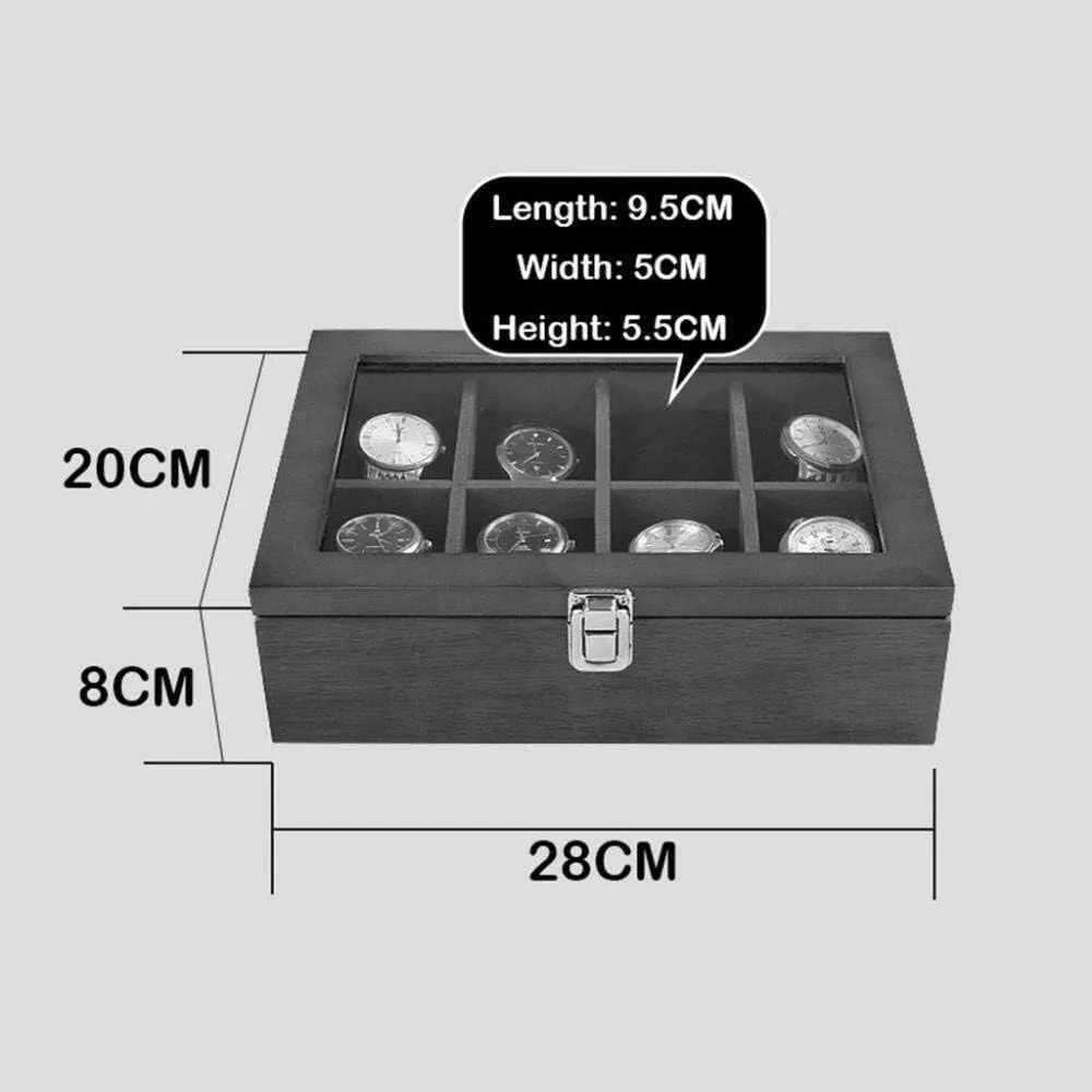 Belt Watch Bag Fashion (Brown) MUSUMI Wooden Watch Box Bracelet Bracelet Collection Box architect believable Wenwan Storage Box 8 Wooden Velvet 