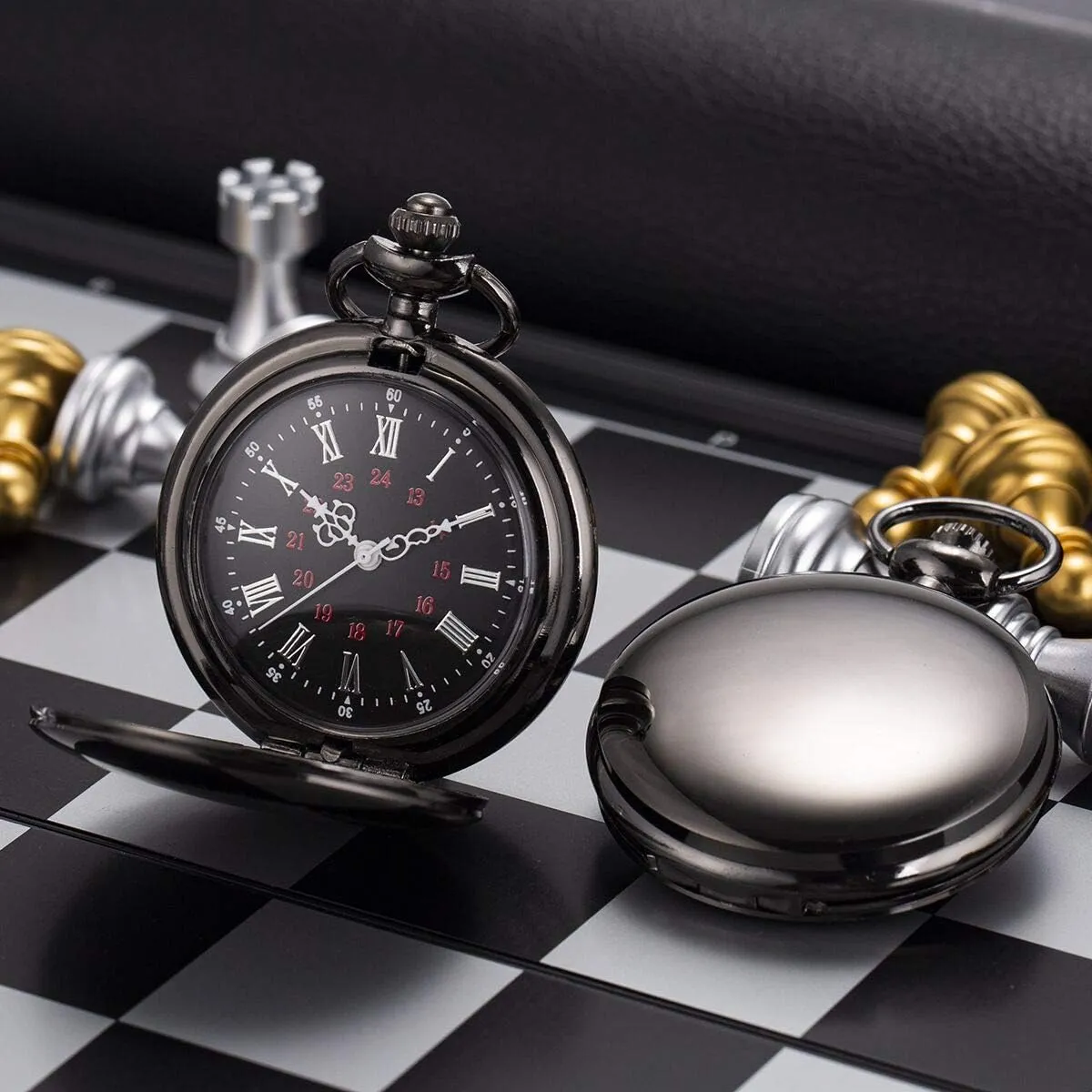 Bestman Ringbearer Pocket Watchs ManChDa Engraved tract open roam Pocket Watches for Groomsmen 