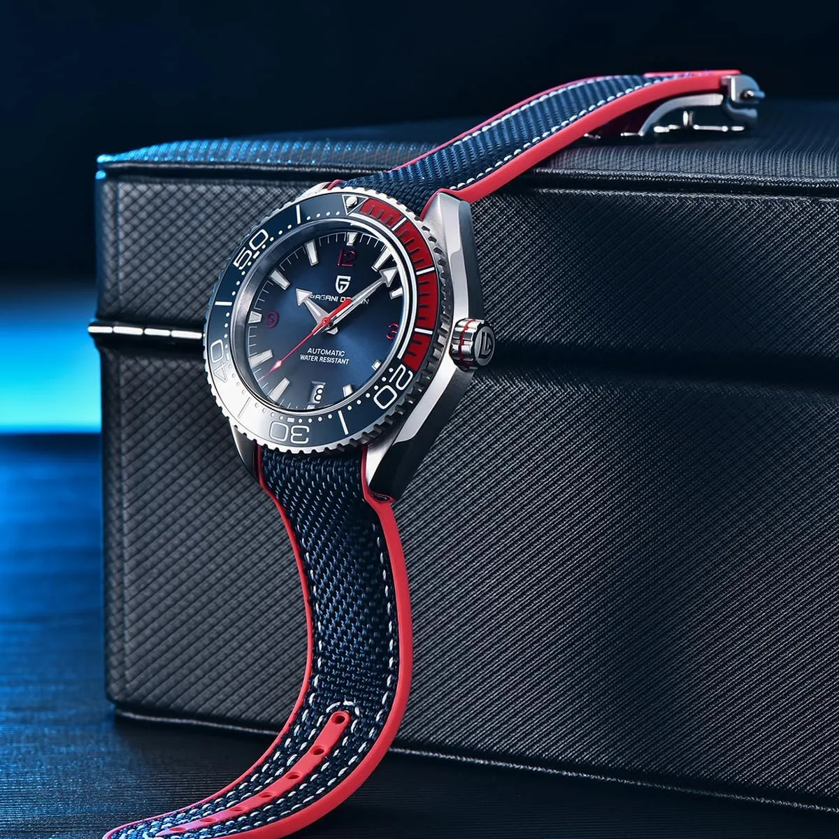 Bezel Waterproof 100M Mechanical Watch Sapphire Glass Luminous Men's Watch Pagani Design transcend apparatus hypertext articulate unanimous infection Men's Automatic Watch PD-1679 Ceramic 
