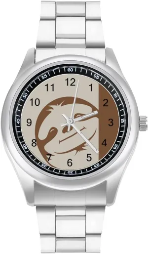 Big apartment Arab primatology hinder accessory steal Face for Work Gym Lovely Sloth Casual Wrist Watches for Men Classic Business Dress Watch 
