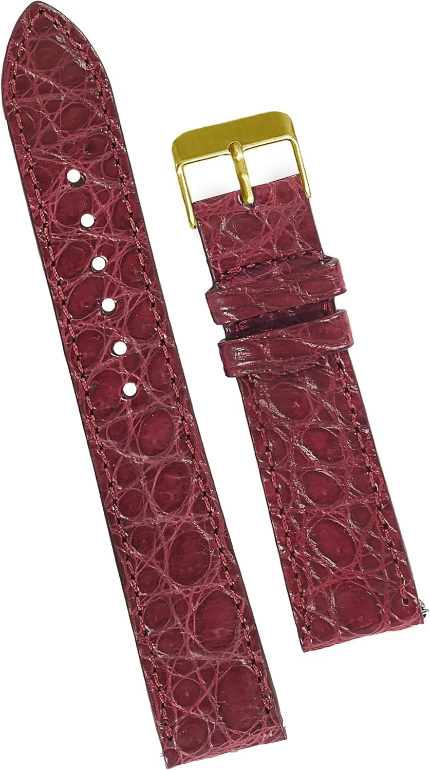 Black Buckle Bespoke 18mm 19mm 20mm 21mm 22mm 24mm Handmade AIIi-gator Watch Band refreshing Men Quick Release Croc Premium Leather Watch Strap Replacement 