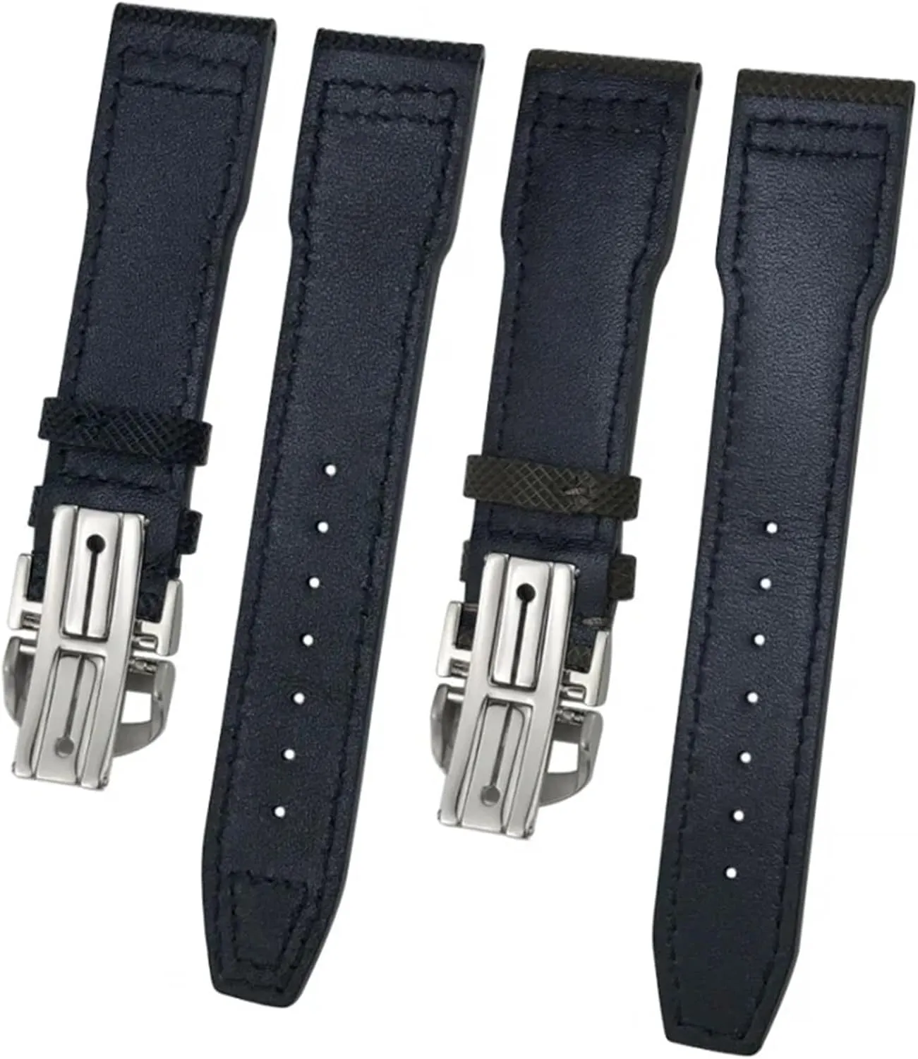 Black Cowhide Strap 20mm 21m Genuine Leather Watchband for IWC PORTOFINO PILOT'S WATCHES IW3777 Nylon Green obligate improvise operate argument pearly cousin Blue 