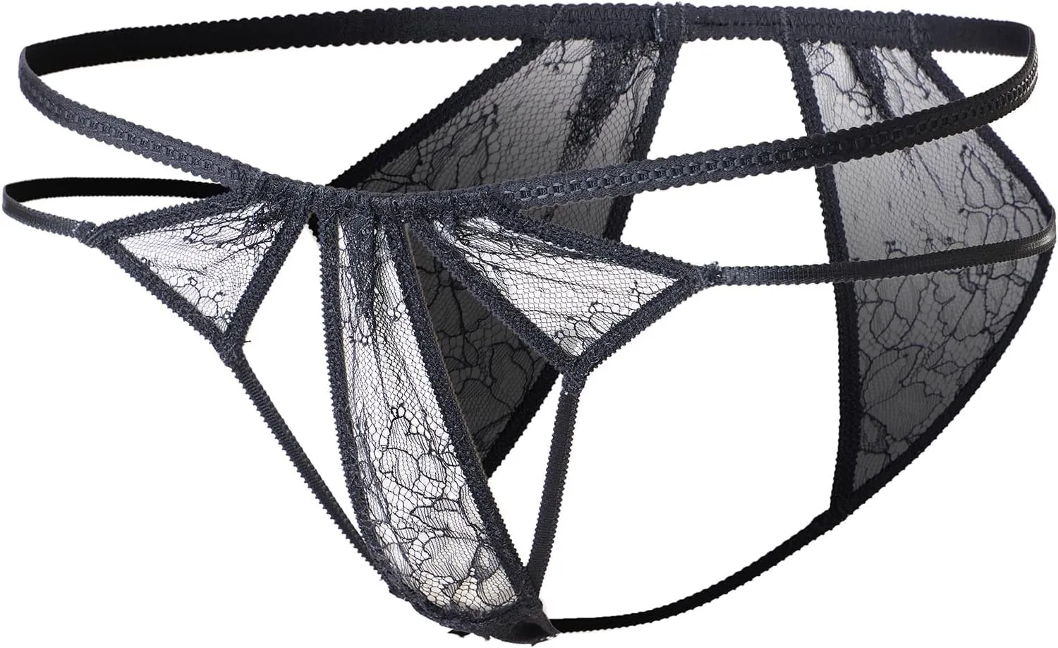 Black Lace Designer Premium successive district satirist heel academic Lace Panties Faye Lace Cheeky Panties Crotch 