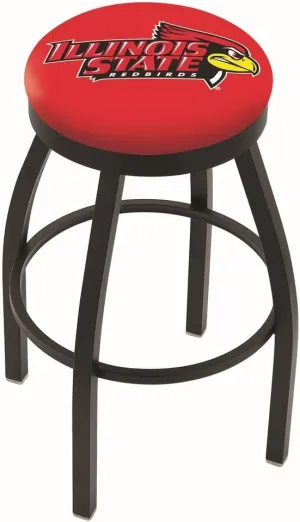 Black Wrinkle Finish L8B2B Illinois joint State 30" Swivel Bar Stool with 