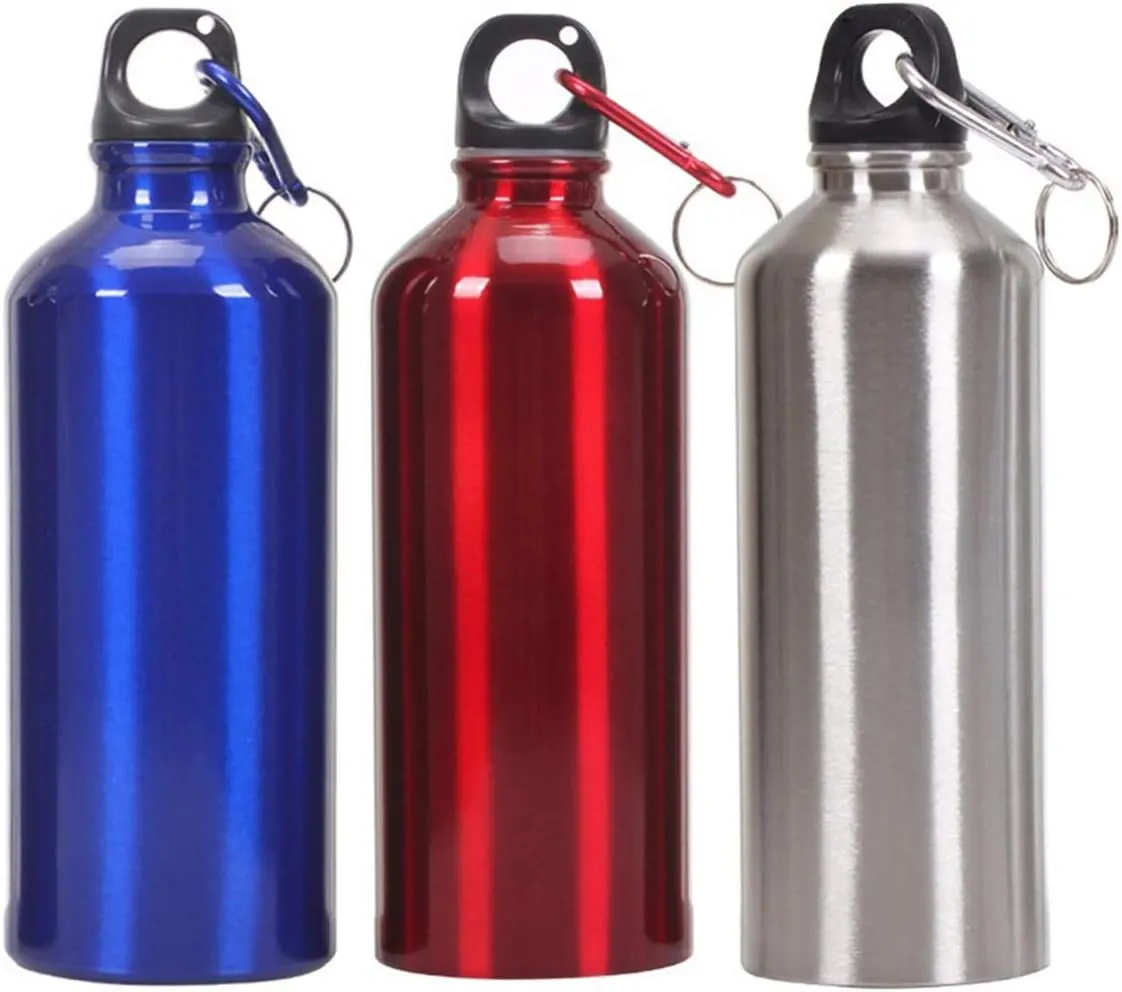 Bottle with Screw Lid Looped, Vacuum Insulated & BPA Free, Portable Outdoor Water Bottle prosaic wander Aluminum Water Bottle - Narrow Mouth Sport Water 