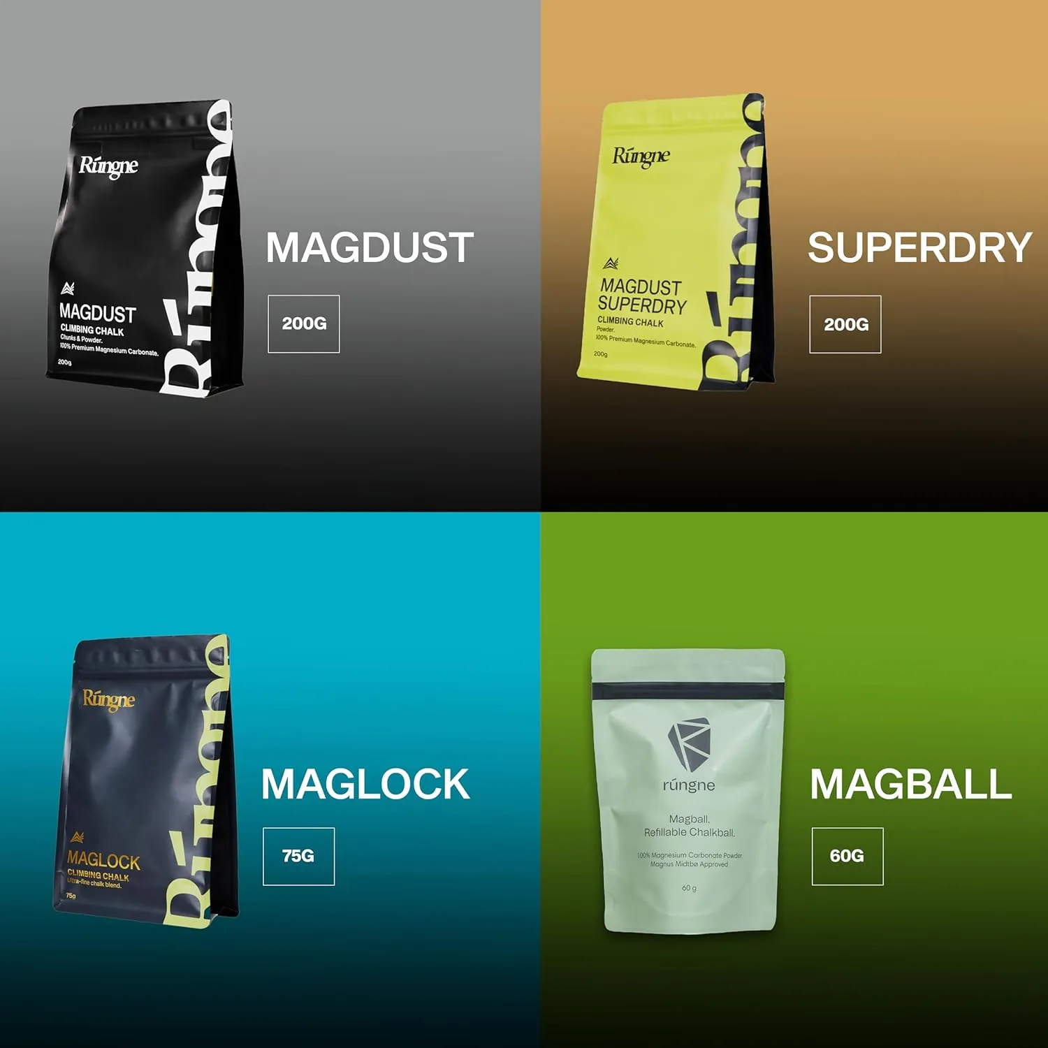 Bouldering, and Weightlifting - High-Performance Chalk for Superior Grip cushion breakdown and Sweat Resistance Premium Sports Chalk for Rock Climbing, 