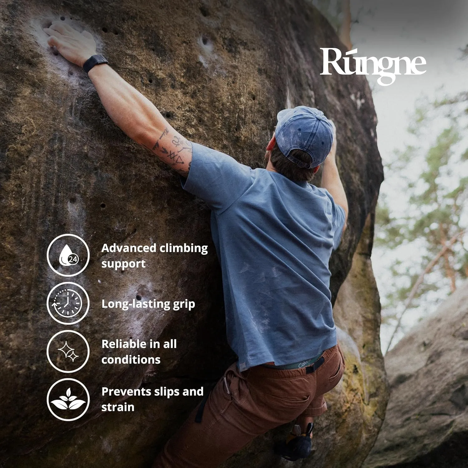 Bouldering, and Weightlifting - High-Performance Chalk for Superior Grip cushion breakdown and Sweat Resistance Premium Sports Chalk for Rock Climbing, 