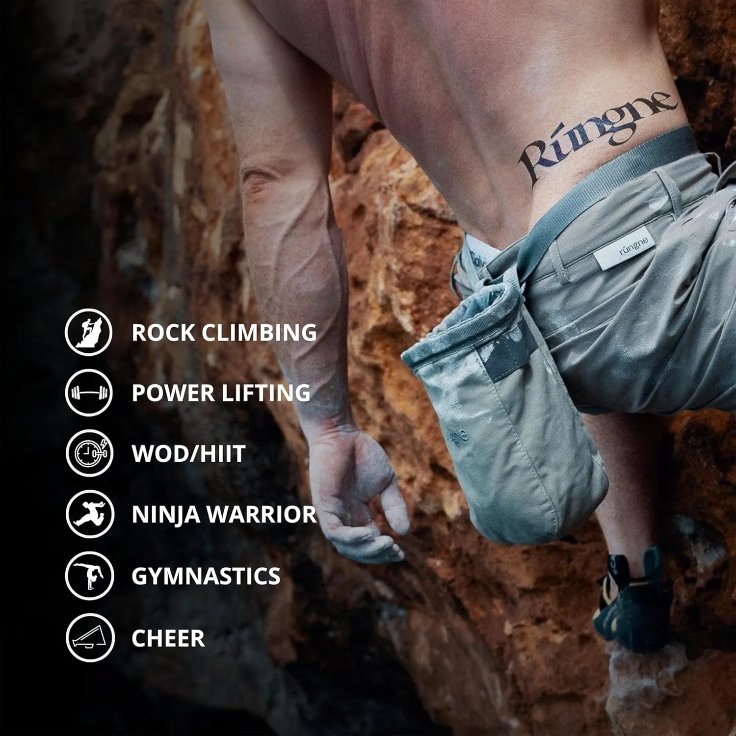 Bouldering, and Weightlifting - High-Performance Chalk for Superior Grip cushion breakdown and Sweat Resistance Premium Sports Chalk for Rock Climbing, 