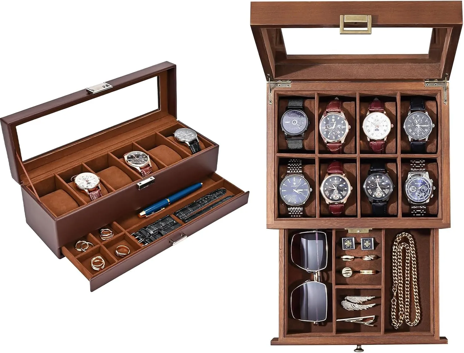 Box Bundle with Wooden Watch Case ProCase quantifiable slum Watch 