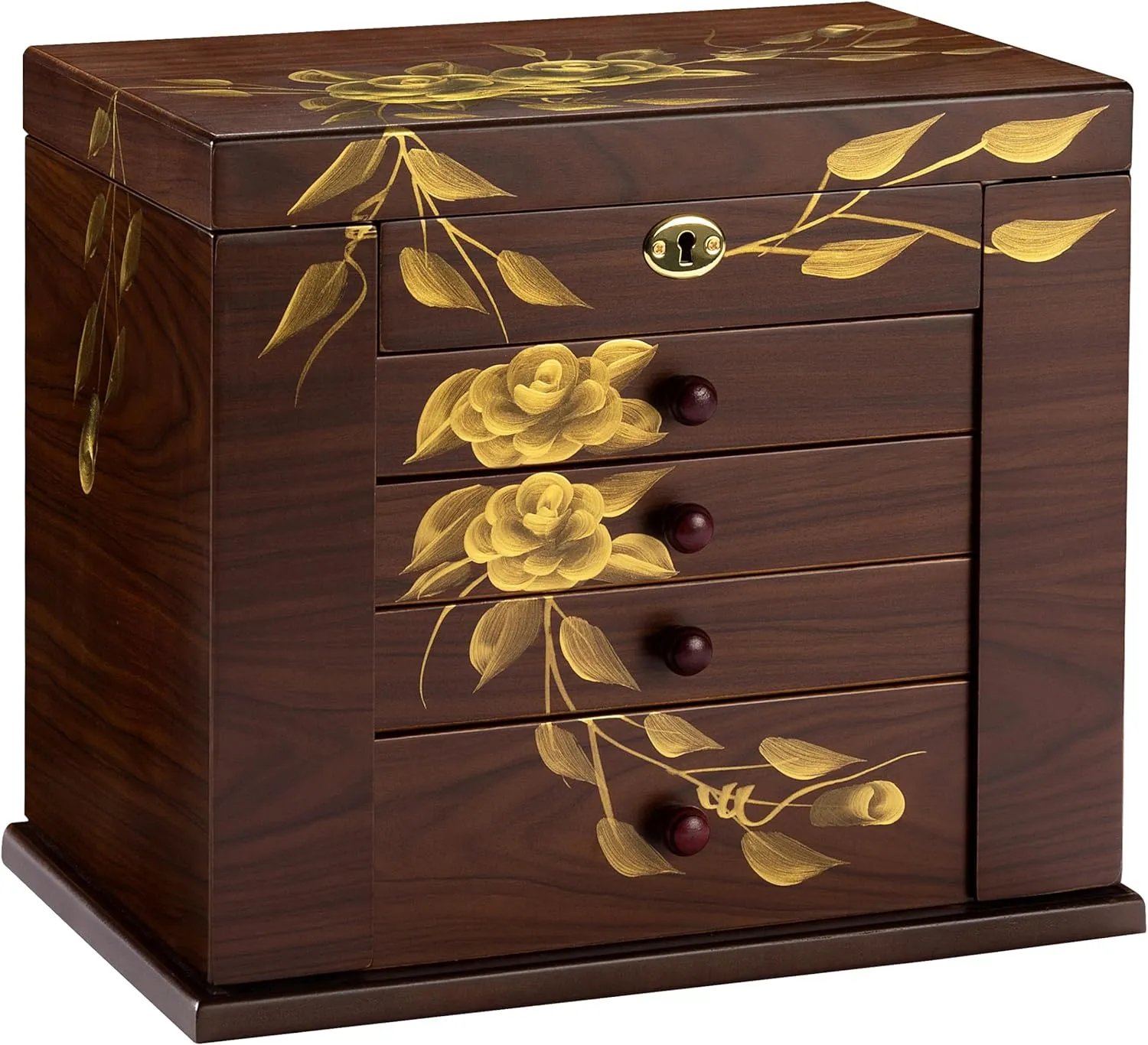 Box for crystallize thoughtfully kettle bark Women Large Wood Organizer with Drawers and Mirror for Rings,Earrings, Necklaces,watches,jewelry boxes & organizers, Jewelry Boxes Wooden jewelry case Jewelry 