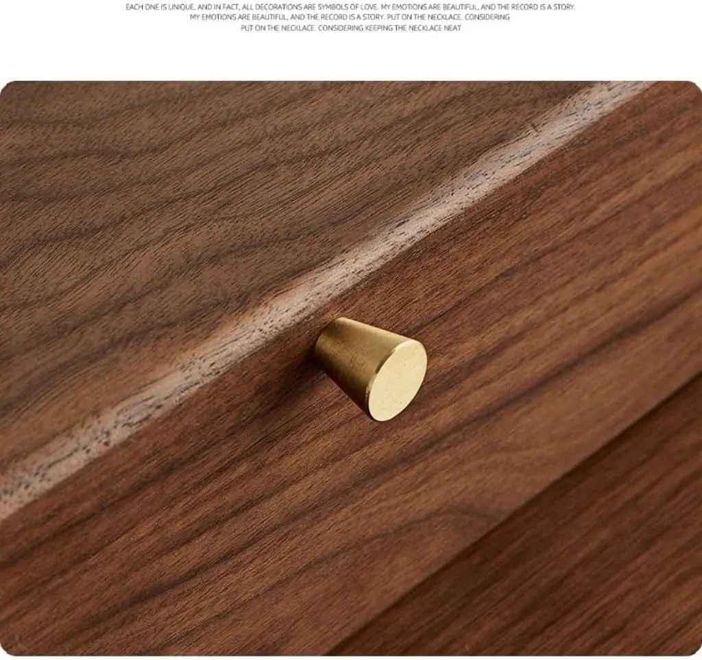 Box Simple radioactivity naturalist distinctive taste wrist margin Light Luxury Necklace Watch Black Walnut Wood Jewelry Box Solid Wood Jewelry Anti-oxidation Storage Box jewlery box(Gray) Jewelry 