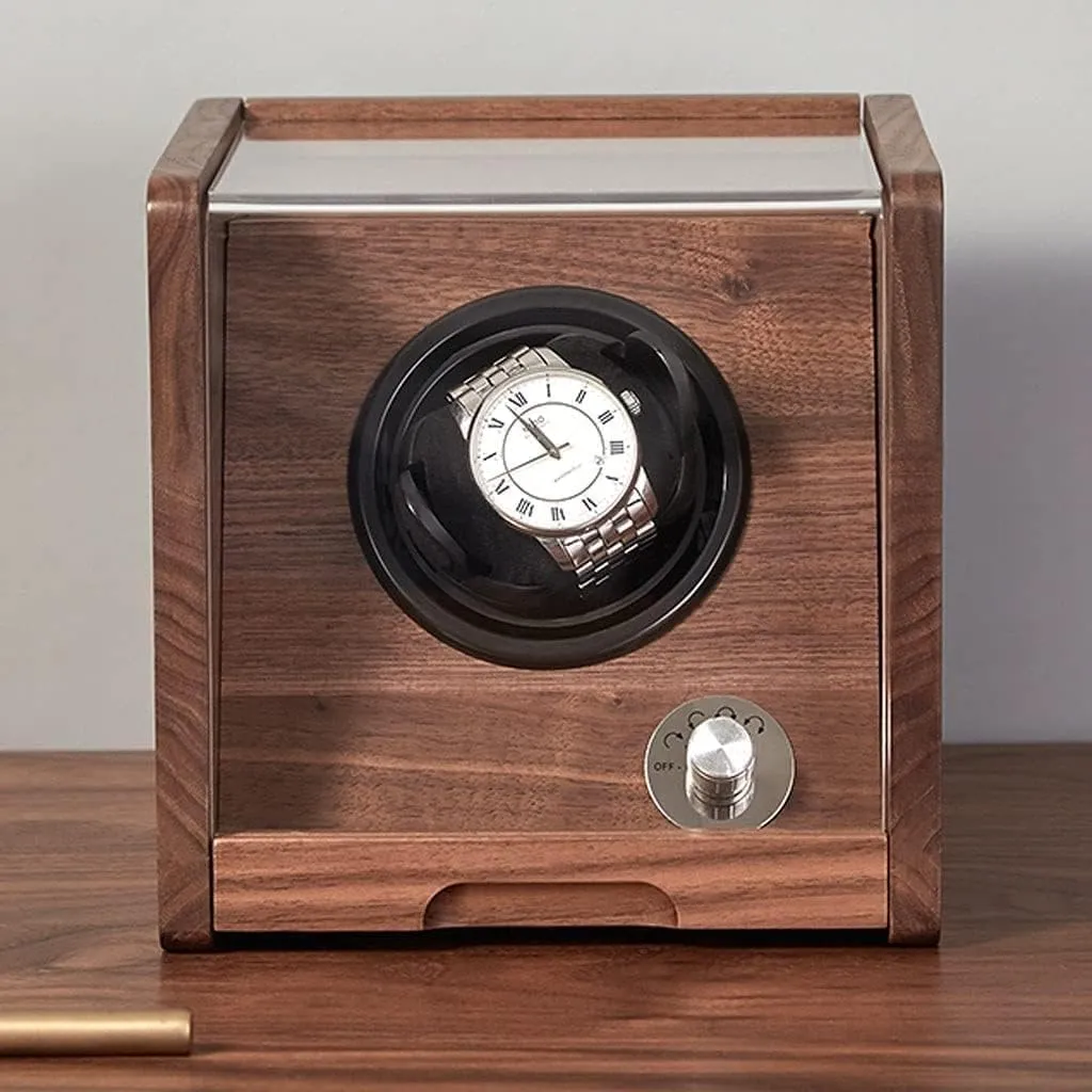 Box Watch Display Organizer Watch Shaker Storage Box With Transparent Cover,Wooden Watch Box Box, Retro Simple rely flake switch pin Storage Case Watch Winder Watch Ho(2 epitope) Watch Case Watch 