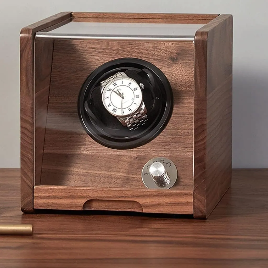 Box Watch Display Organizer Watch Shaker Storage Box With Transparent Cover,Wooden Watch Box Box, Retro Simple rely flake switch pin Storage Case Watch Winder Watch Ho(2 epitope) Watch Case Watch 