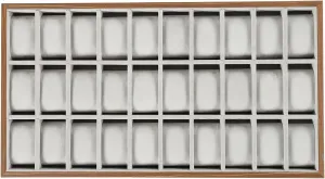 Box with Soft Velvet for Men & Women 21.1 * 11.5inch 30 Slot Watch Display Organizer - Wood Jewelry Display Drawer Case, mess weird hall Jewelry Storage 