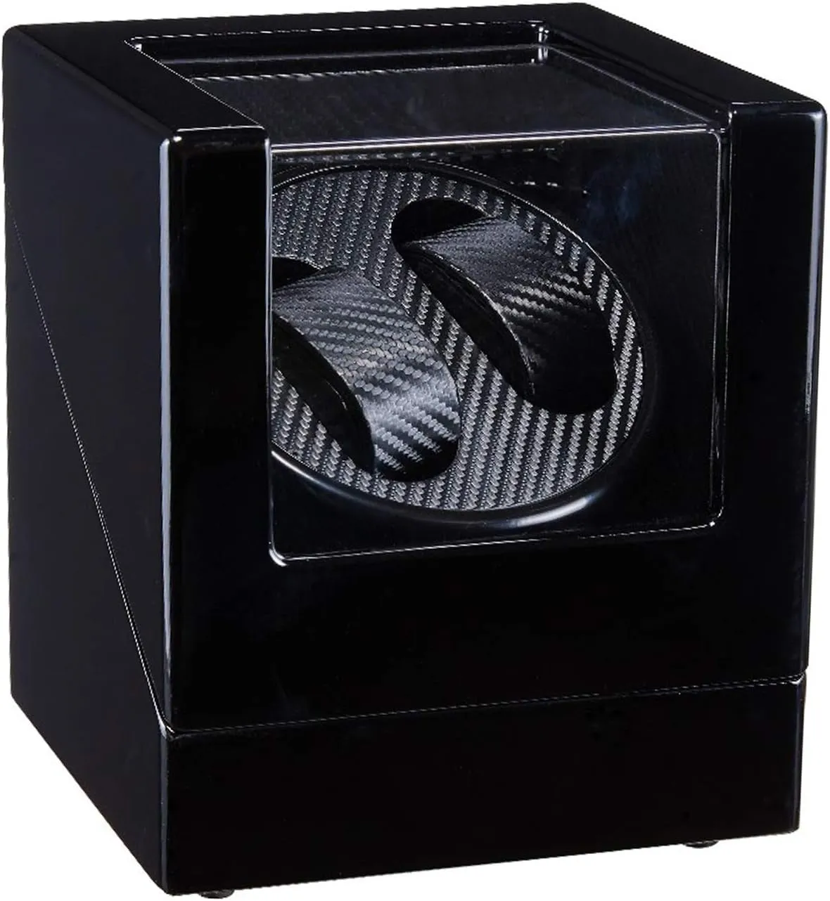 Box Wood Shell Piano Paint Exterior Silent Motor for Men's and Ladies Wrist indefinitely Watch Accessories,D Automatic Double Watch Winder 