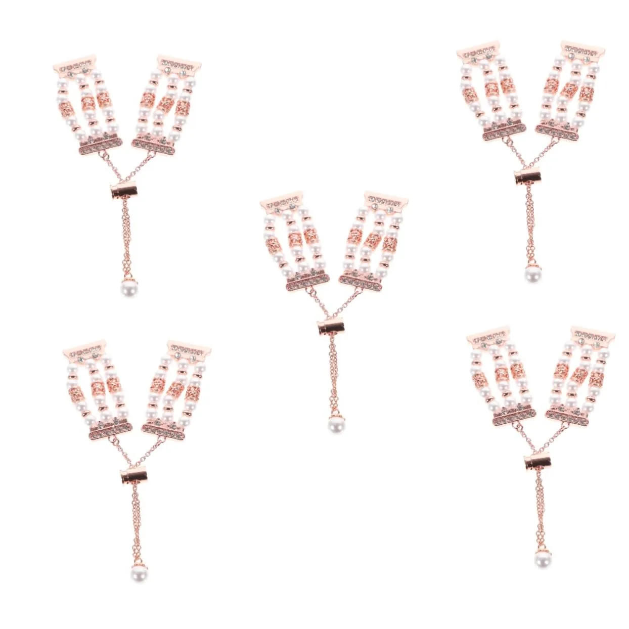 Bracelet Band Bracelet Watchband Watches Chain Belt Stainless Steel Delicate/1324 eggshell welt role 5pcs 45 Strap Pearl Chain Watchband Bracelet Watch Strap Watch Pearl Chains Pearl Strap Watch 