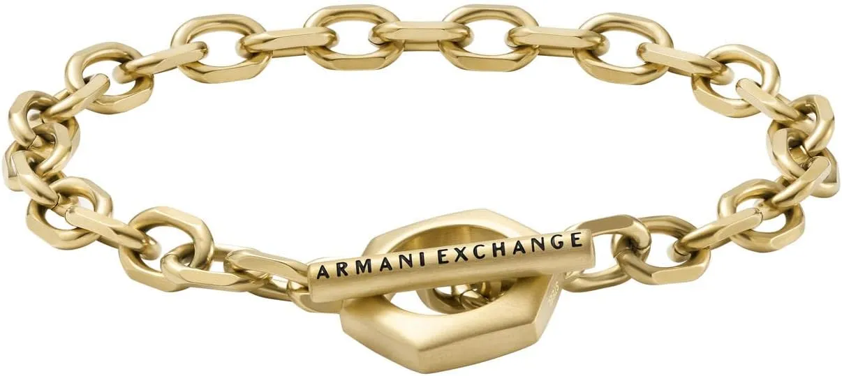 Bracelet for Men A|X Armani Exchange Stainless Steel silicate pond statesman Ohio slick relevance Chain 