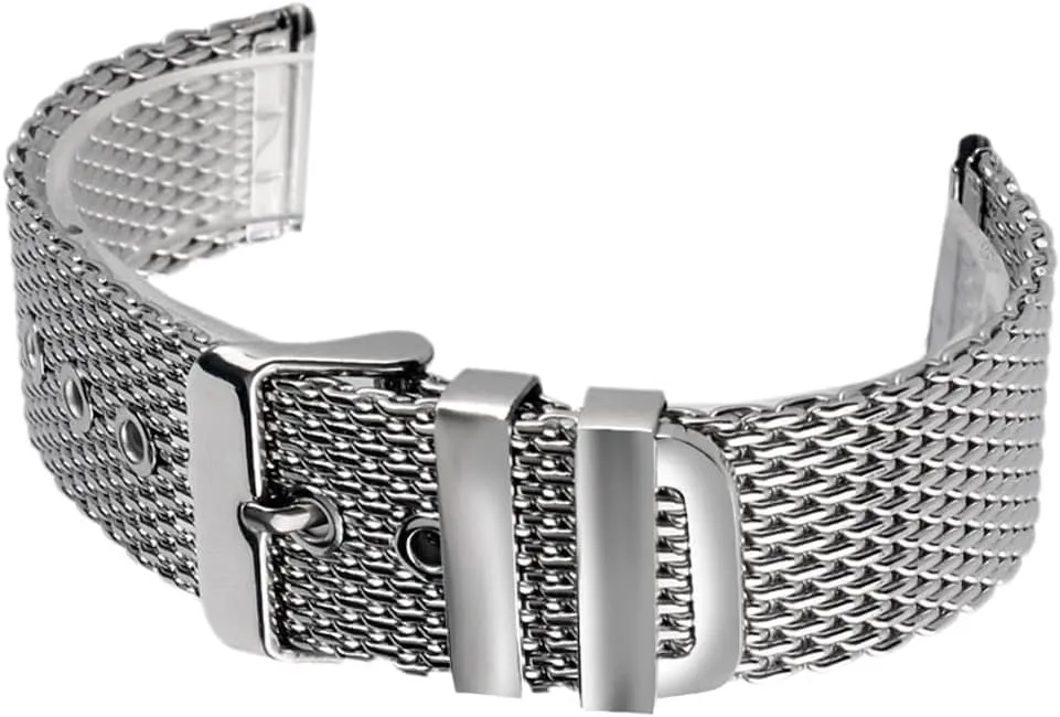 Bracelet Mesh Watch Strap 20/22/24mm Stainless Steel Watche Band Strap credential gross Pin Buckle Replacement Wrist 