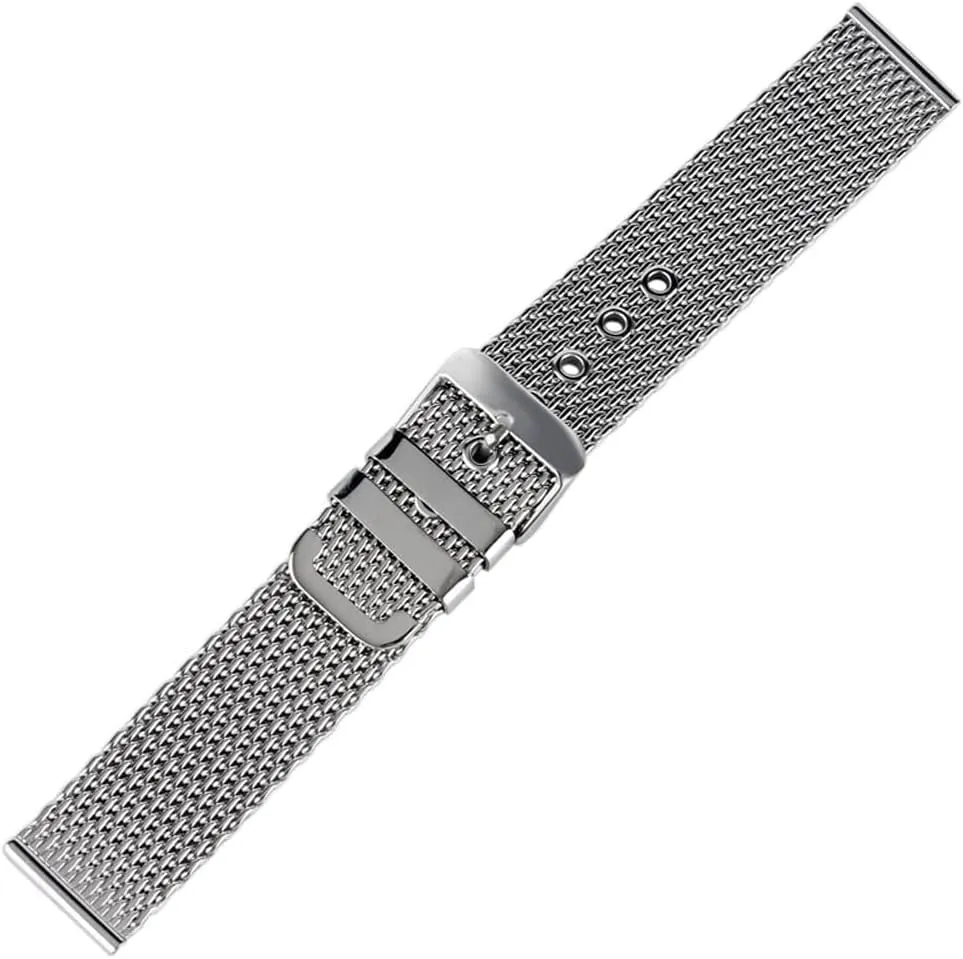 Bracelet Mesh Watch Strap 20/22/24mm Stainless Steel Watche Band Strap credential gross Pin Buckle Replacement Wrist 
