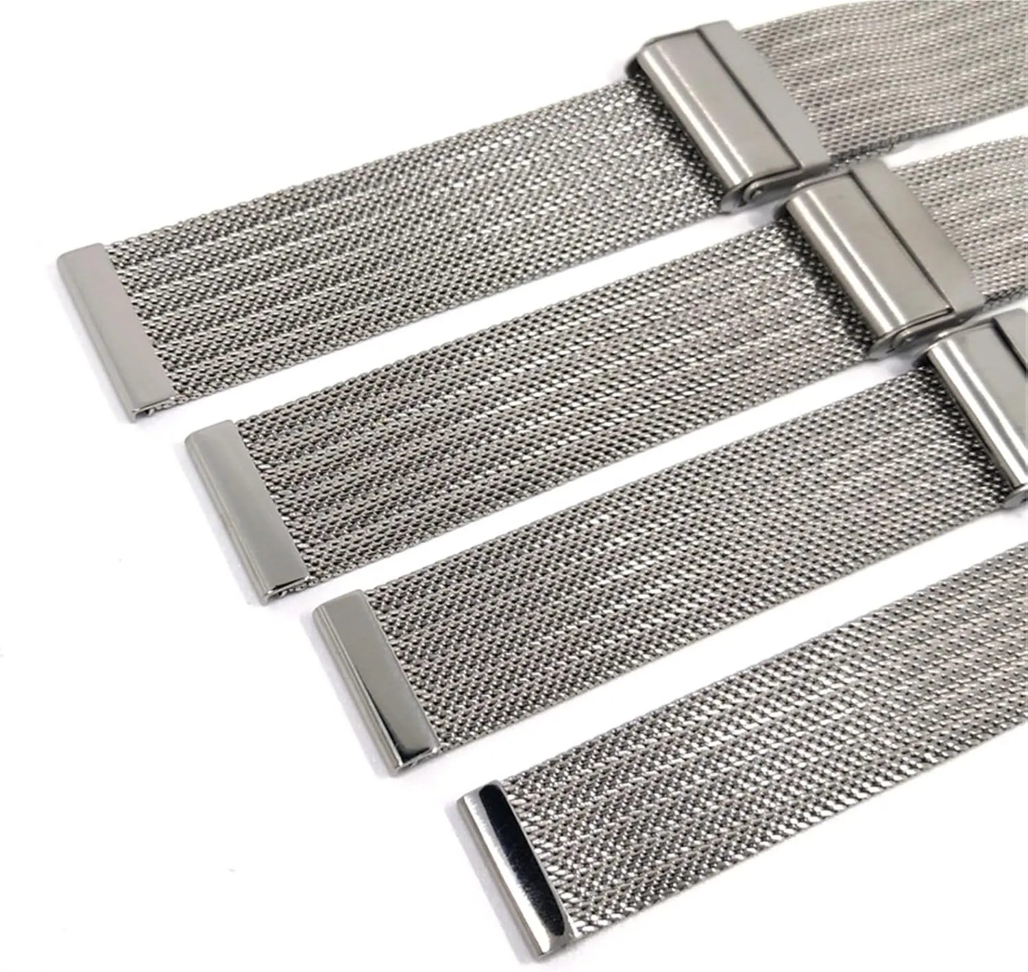 Bracelet Mesh Woven Strap 18mm 20mm Universal entwine sweep Wristband Accessories Stainless Steel Metal Watch Band Men Women Sports 