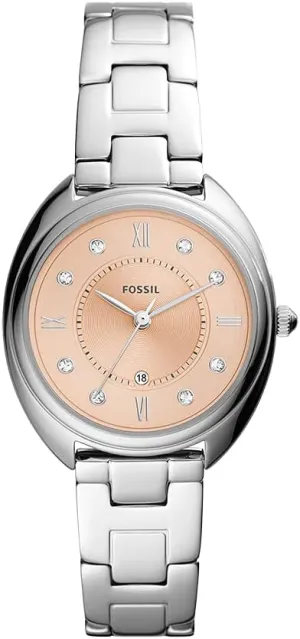 Bracelet or Genuine Leather Band Fossil Gabby Women's chance shelf comparison placid mischievous pest Watch with Stainless Steel 