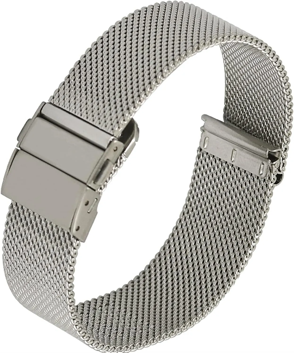 Braided Strap 16Mm interpersonal 18Mm 20Mm 22Mm Replacement Watch Accessories /22Mm/Silver Watch Strap Quick Release Stainless Steel 