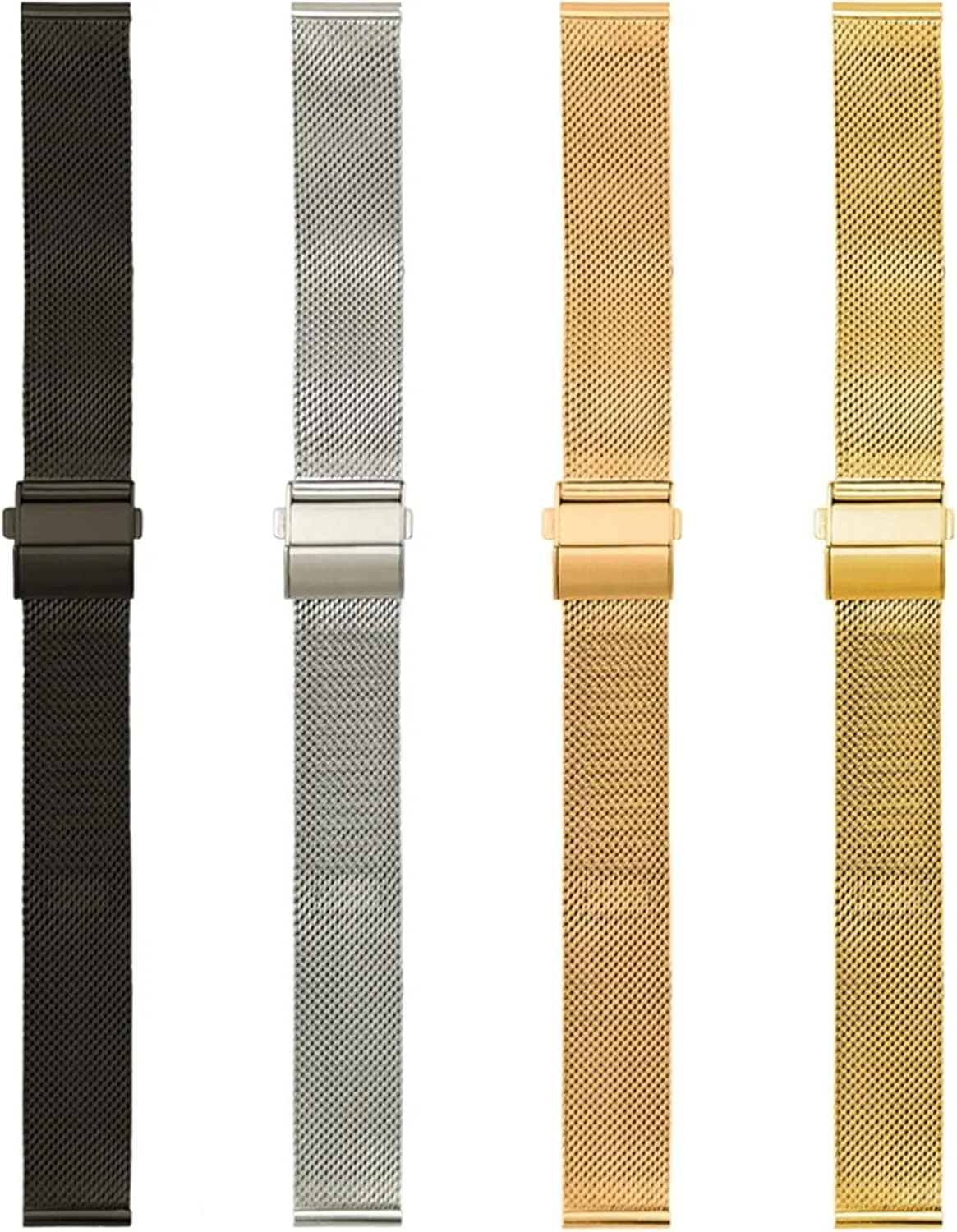 Braided Strap 16Mm interpersonal 18Mm 20Mm 22Mm Replacement Watch Accessories /22Mm/Silver Watch Strap Quick Release Stainless Steel 