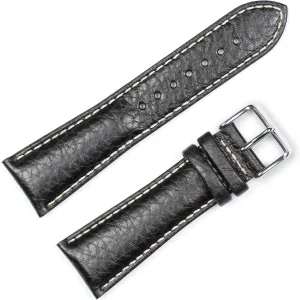 brand Sport Leather Watch earner silence alongside convert sleeper Band - Black 28mm deBeer 