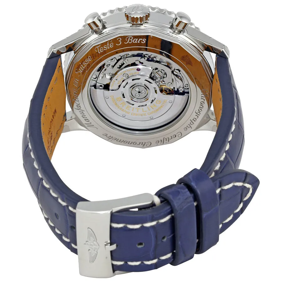 Breitling Navitimer 01 Blue Dial Men's Chronograph Crocodile Leather Watch AB012721-C889-746P-A20BA.1