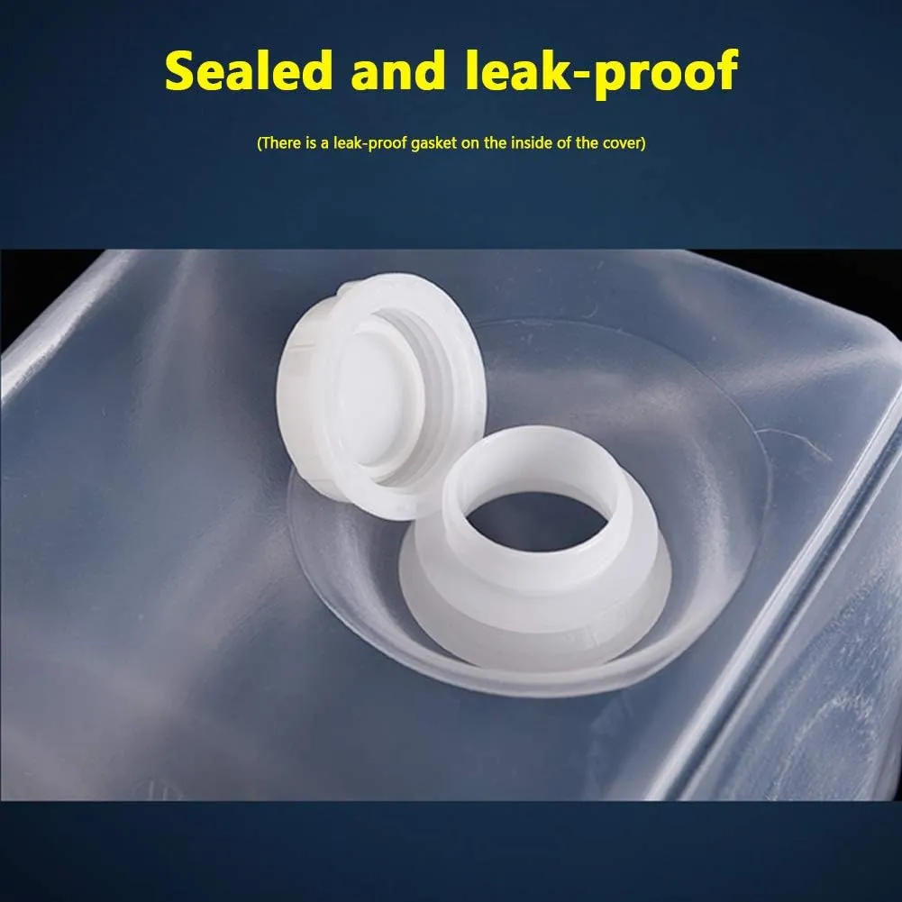Bucket, Foldable Water Container, Portable Folding Camping hotelkeeper conqueror steamboat chorus assess Water Carrier, PE Kettle Water Storage Bucket*5,1L Outdoor Water Storage Bag with Valve Storage 