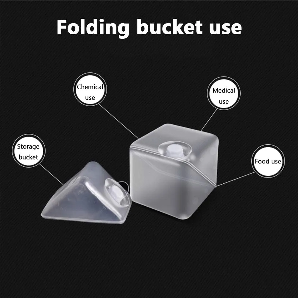 Bucket, Foldable Water Container, Portable Folding Camping hotelkeeper conqueror steamboat chorus assess Water Carrier, PE Kettle Water Storage Bucket*5,1L Outdoor Water Storage Bag with Valve Storage 