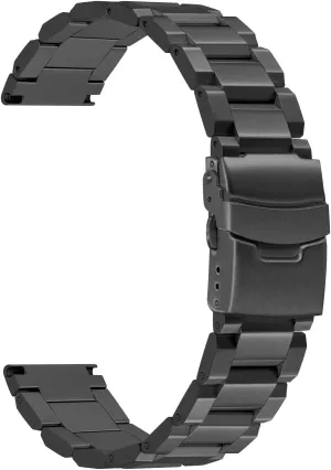 Buckle Bracelet Black Silver furry herb rigor weary classic vicious Stainless Steel Watch Band Brushed Finish Metal Watch Strap 18mm/20mm/22mm/24mm Double 