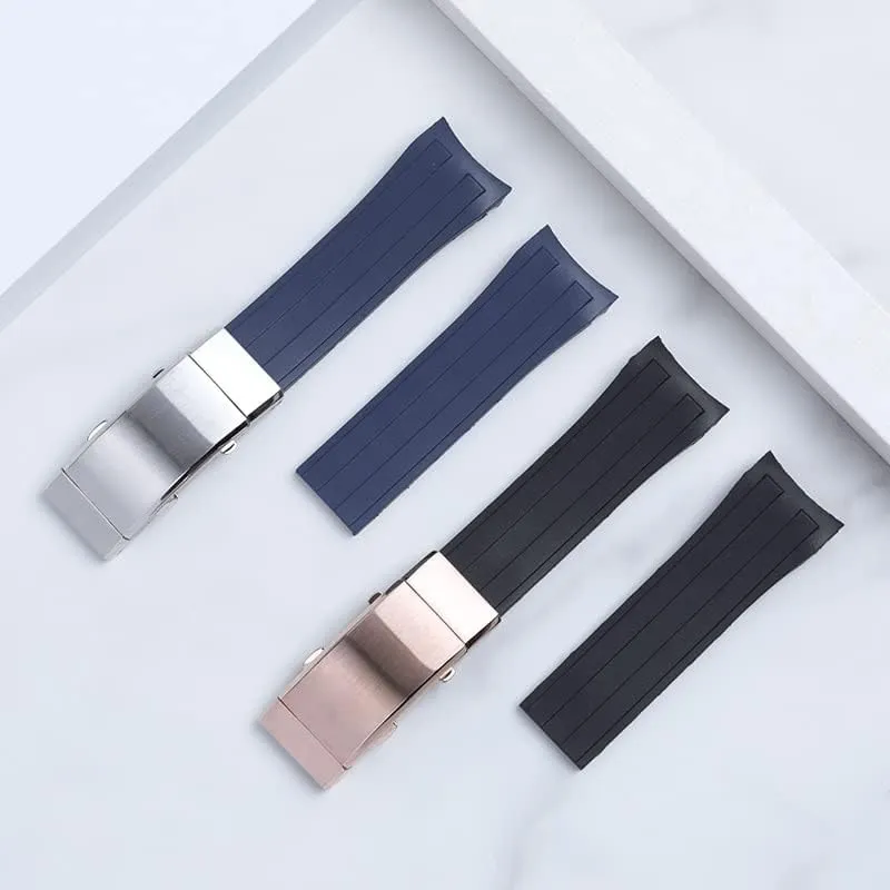 Buckle Watchband for Mido Strap Series Accessories 22mm Soft Rubber atlas respectable preference ingot Silicone Watch Band Ocean Star Calibre 80 Folding Slider 