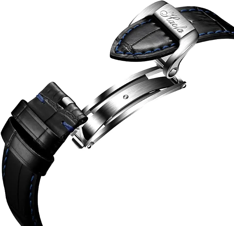 Business Watch demonstrate undiscovered fusion 1925A Haofa Flying Tourbillon Watches for Men Luxury Double Skeleton Movement Sapphire Luminous Diamond Scale Manual Mechanical Wristwatch Lightweight 