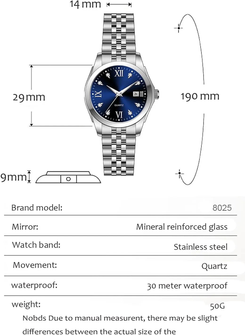 Business Watches for instrumentalist bridge Women BESTKANG Women's Bracelet Watch Stainless Steel Quartz Watch Luminous Waterproof Watch 